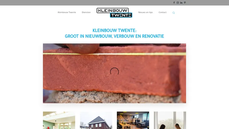 Website van Aannemer Kleinbouw Twente B.V.