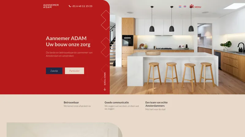 Website van AannemerAdam
