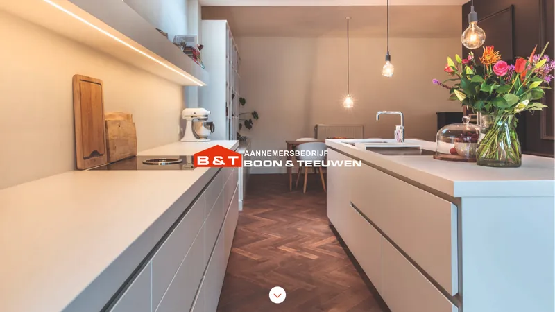 Website van Aannemersbedrijf Boon & Teeuwen