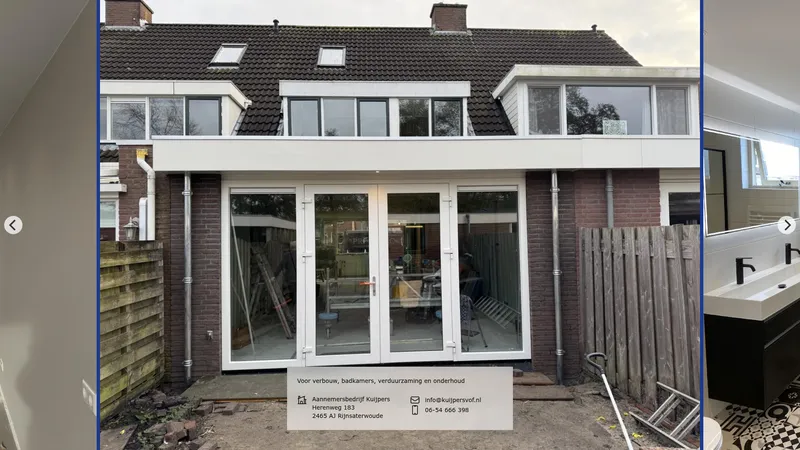Website van Aannemersbedrijf J.J. Kuijpers