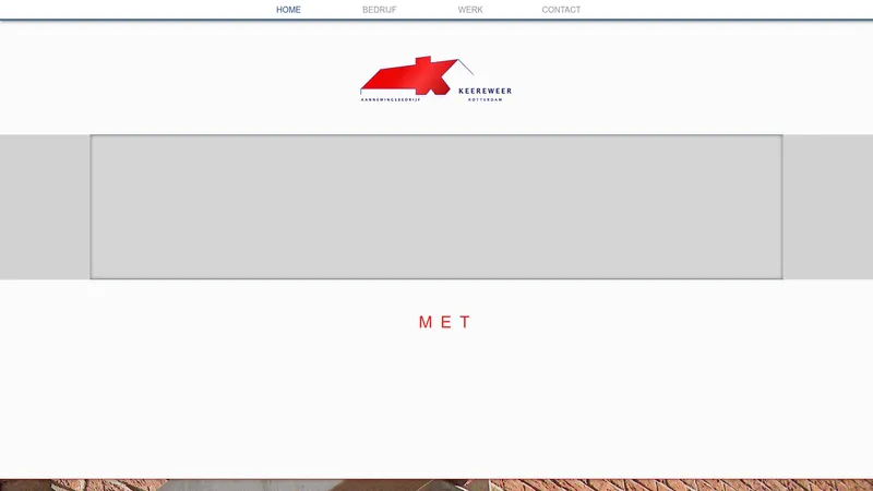 Website van Aannemingsbedrijf Keereweer