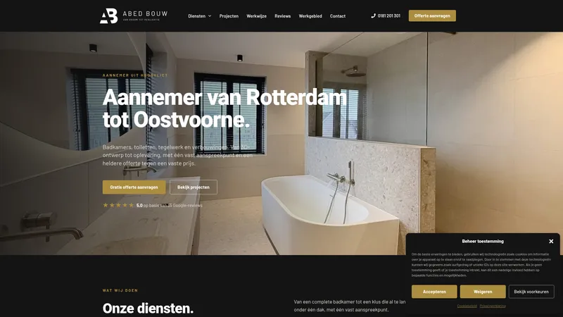 Website van Abed Bouw