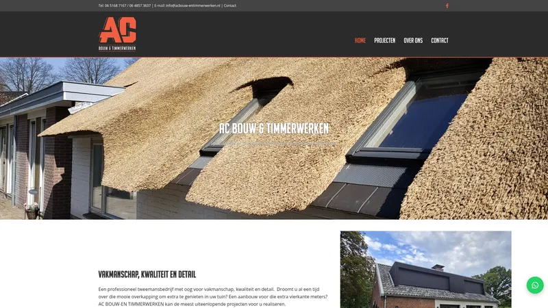 Website van Ac Bouw & Timmerwerken