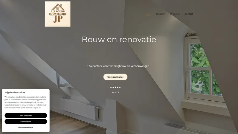 Website van Allround Bouwbedrijfjp