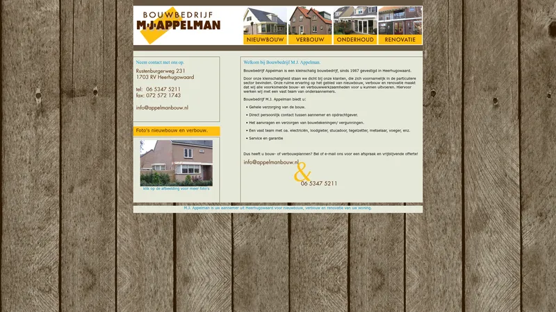 Website van appelmanbouw