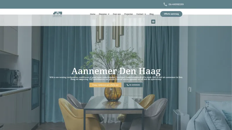 Website van Archipel Onderhoudsbedrijf B.V.