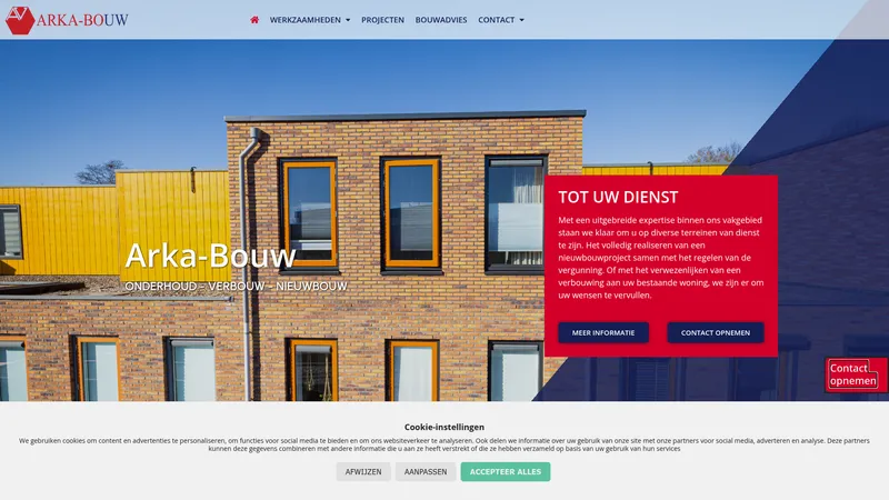 Website van Arka-Bouw
