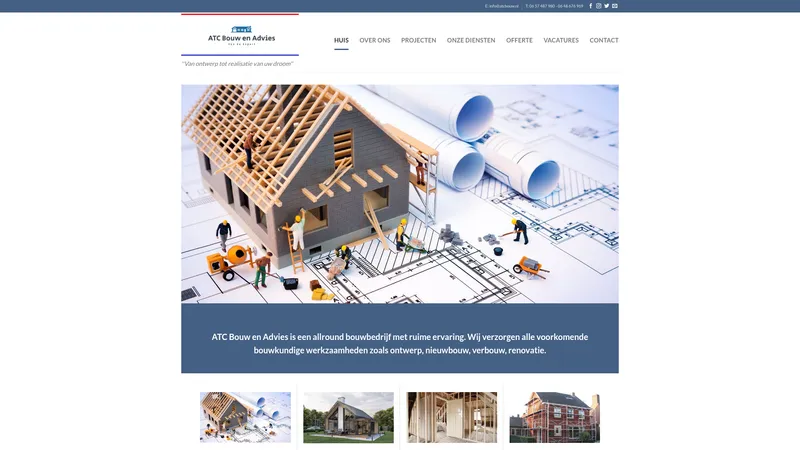 Website van ATC Bouw en Advies