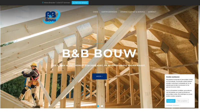 Website van B & B Bouw B.V.