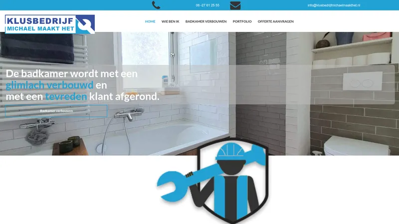 Website van Badkamer verbouwen Nijmegen