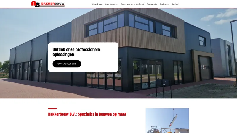 Website van Bakkerbouw B.V.