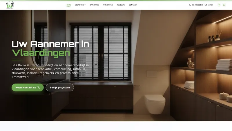 Website van Bas Bouw