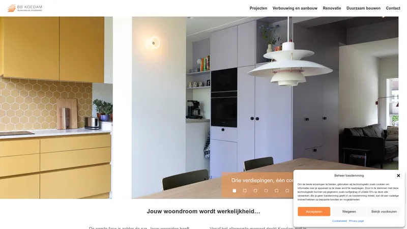 Website van BB Koedam BV