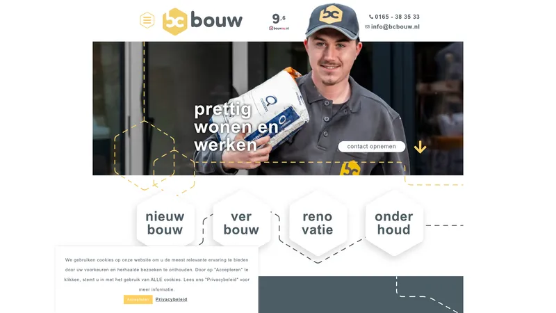 Website van BC Bouw BV