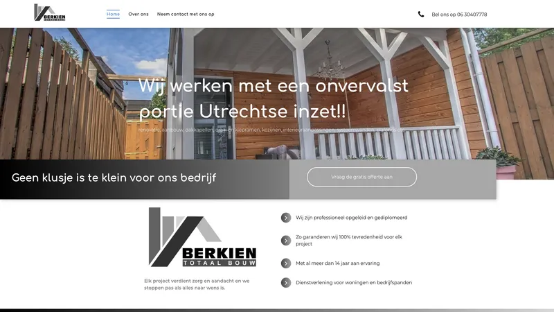 Website van Berkientotaalbouw