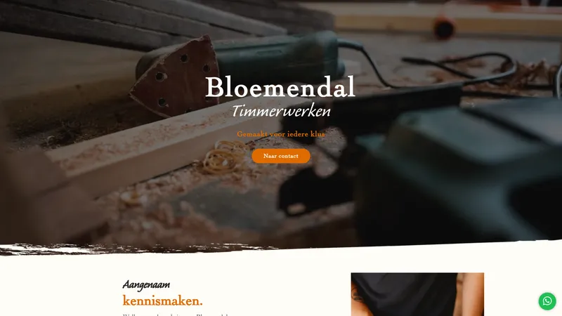Website van Bloemendal Timmerwerken | Timmerbedrijf Barneveld