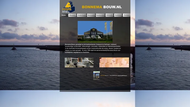 Website van Bonnema Bouw