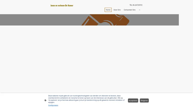 Website van bouw en verbouw De Hamer