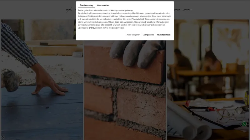 Website van Bouw & Klussenbedrijf A R allround
