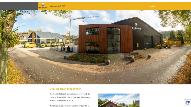 Website van Bouwbedrijf De Haan Diepenveen