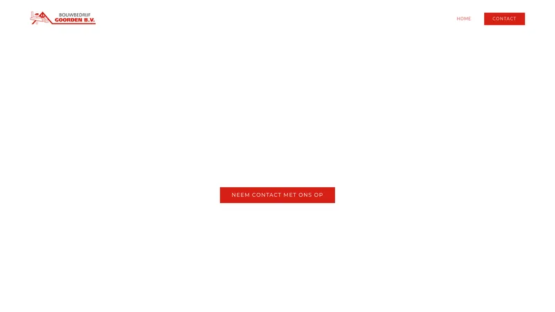 Website van Bouwbedrijf Goorden B.V.