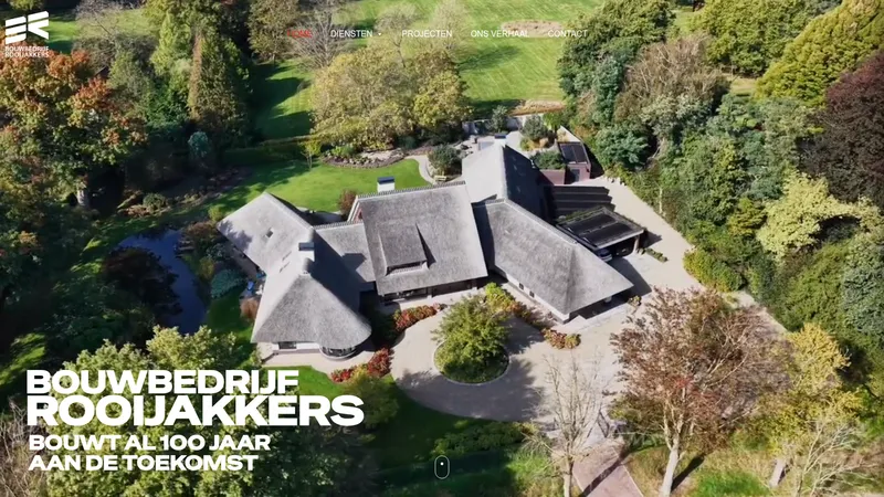 Website van Bouwbedrijf Rooijakkers