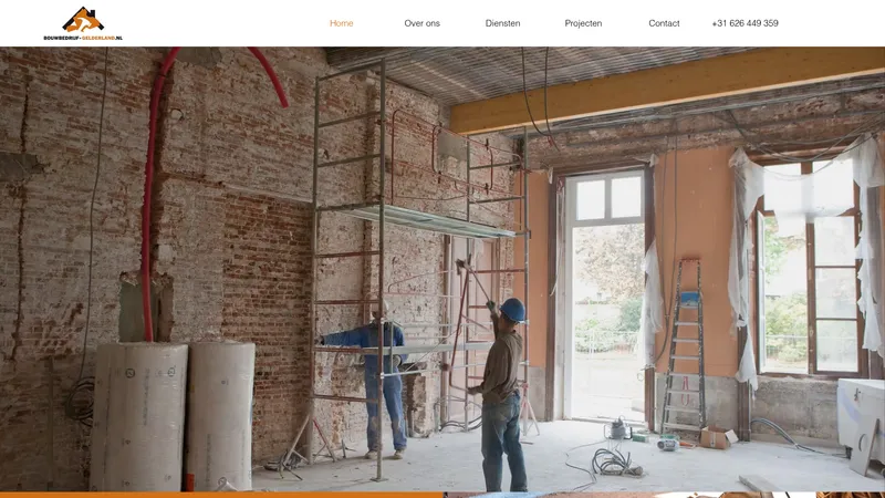 Website van Bouwbedrijfgelderland