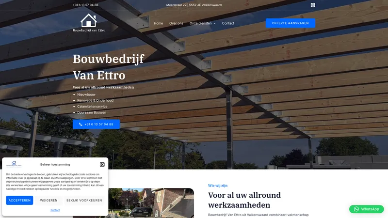 Website van BouwbedrijfvanEttro