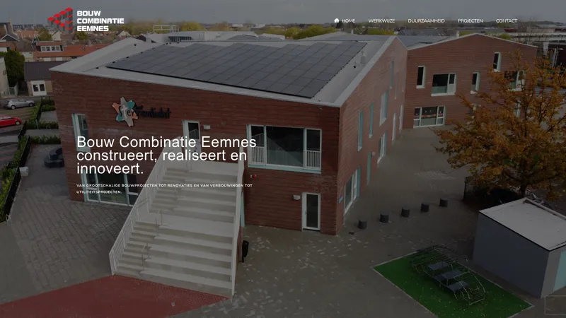 Website van Bouwcombinatie Eemnes BV