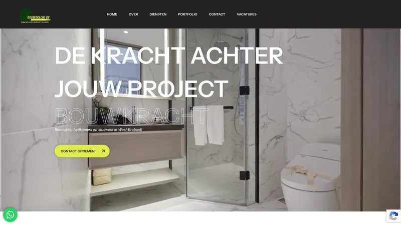 Website van Bouwkracht Brabant B.V.