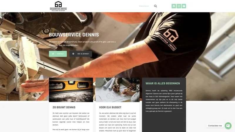 Website van Bouwservice Dennis