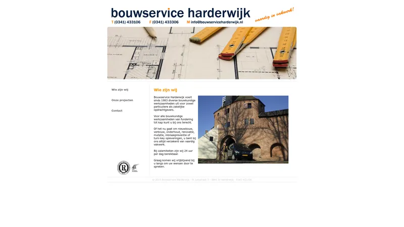 Website van Bouwservice Harderwijk