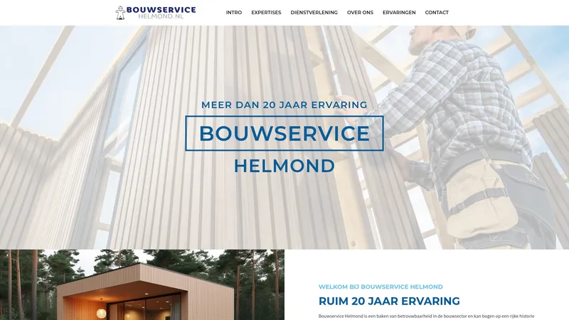 Website van Bouwservice Helmond