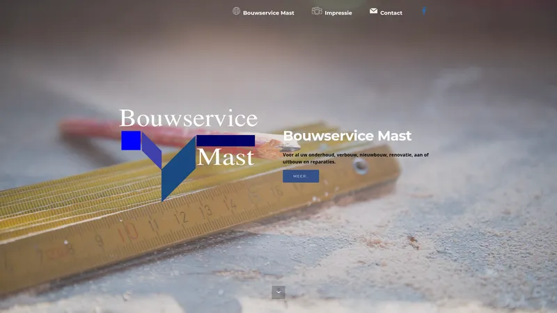 Website van Bouwservice Mast