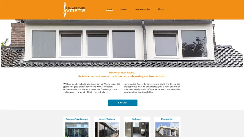 Website van Bouwservice Voets