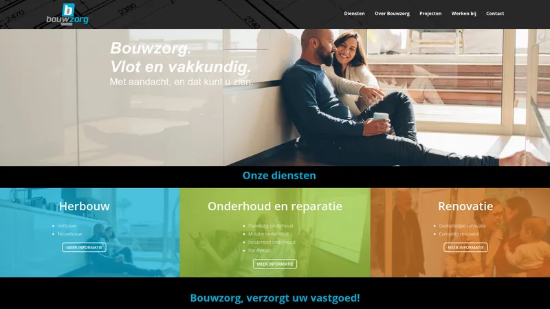 Website van Bouwzorg B.V.