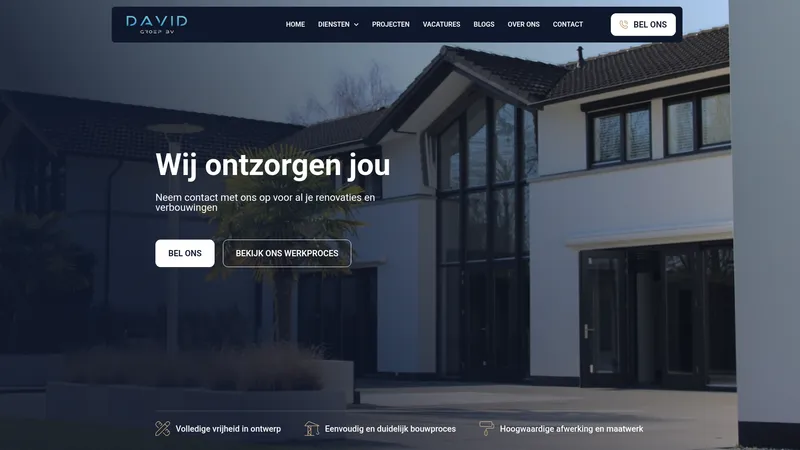 Website van David Groep B.V.