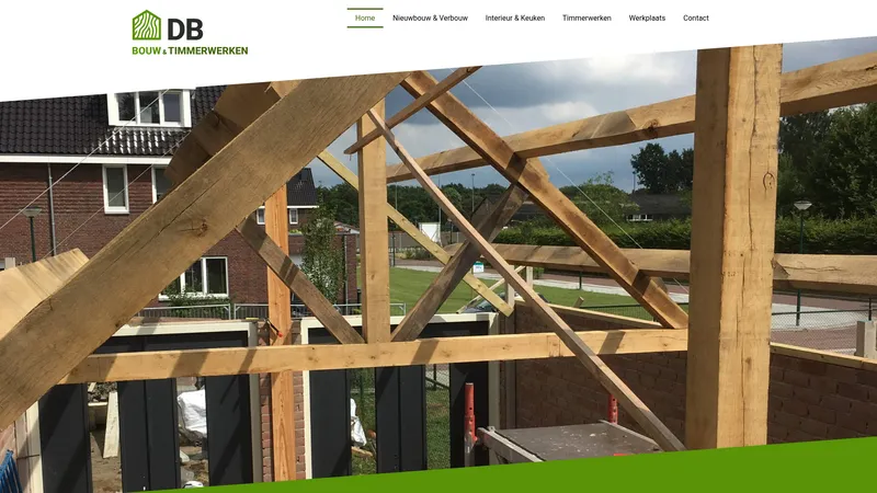 Website van DB Bouw - Timmerwerken