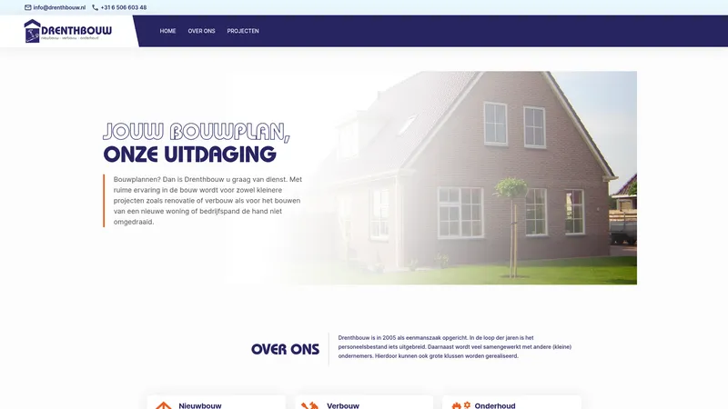 Website van Drenthbouw