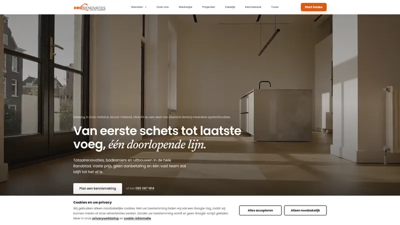 Website van DRO Renovaties