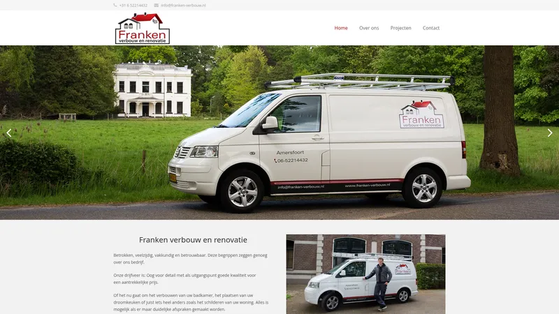 Website van Franken Verbouw en Renovatie