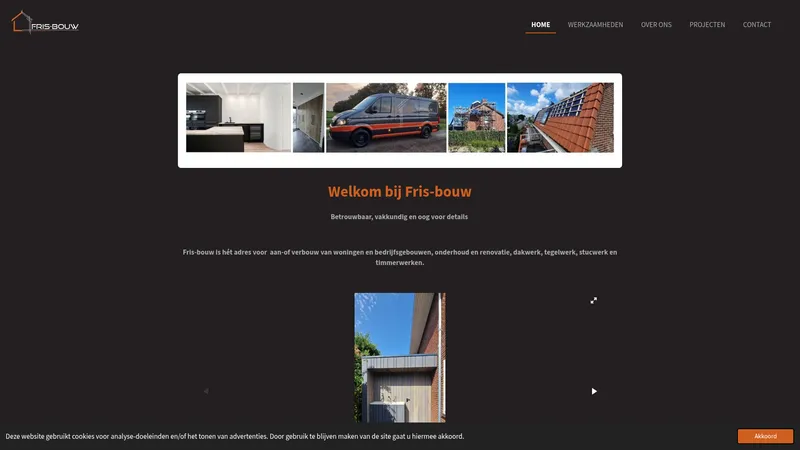 Website van Fris-bouw