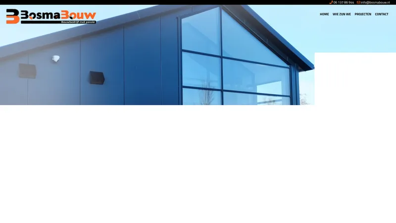 Website van G. Bosma Bouw