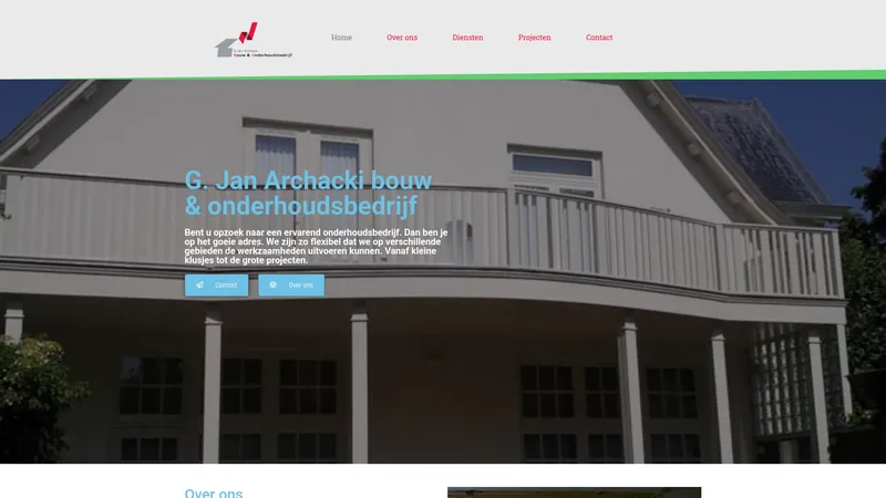 Website van G. Jan Archacki Bouw- en Onderhoudsbedrijf