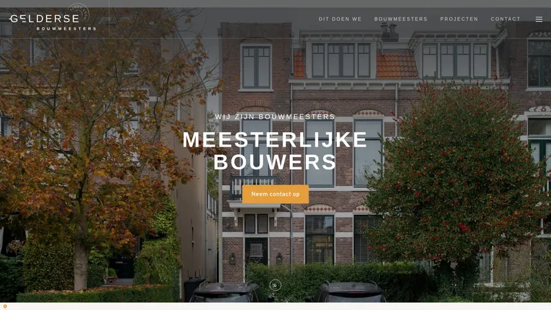 Website van Gelderse Bouwmeesters