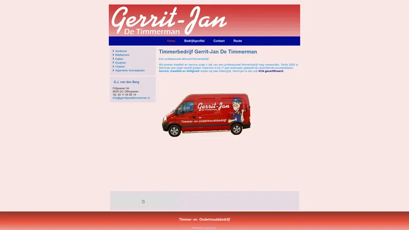 Website van Gerrit Jan de Timmerman