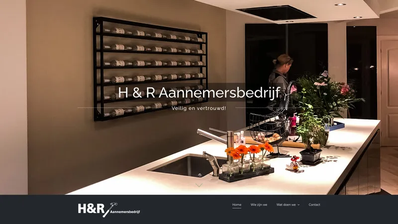 Website van H & R Gevelmontage Timmerwerken BV