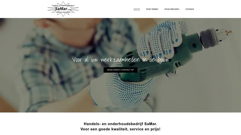 Website van Handels- en onderhoudsbedrijf SaMar v.o.f.