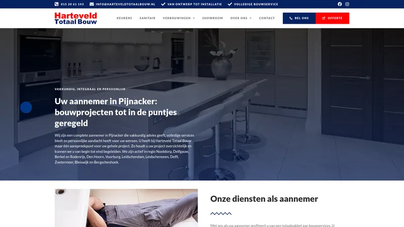 Website van Harteveld Totaal Bouw