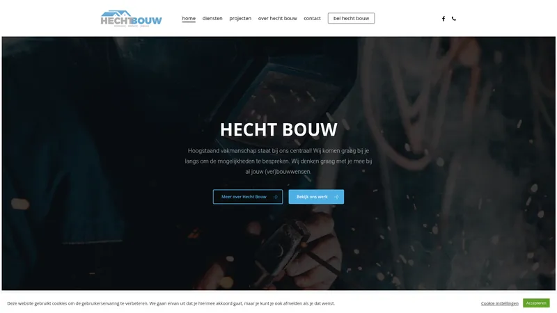 Website van Hecht Bouw